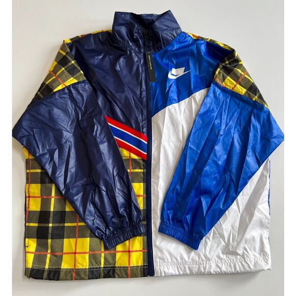Nike Women's Sportswear Multicolor Plaid Woven Jacket BV4737 492 Size S NWT - Picture 5 of 8
